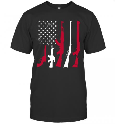 Guns American Flag Independence Day 4th Of July Patriotic
