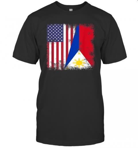 Half Filipino Flag _ Vintage Philippines USA Half Filipino Flag _ Vintage Philippines USA