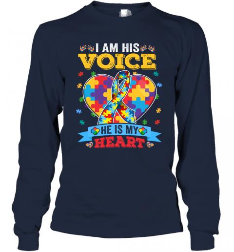 I Am His Voice He Is My Heart Autism Awareness 3 » Cool Gifts for You - Mfamilygift I Am His Voice He Is My Heart Autism Awareness 3