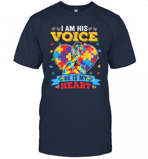 I Am His Voice He Is My Heart Autism Awareness 5 » Cool Gifts for You - Mfamilygift I Am His Voice He Is My Heart Autism Awareness 5