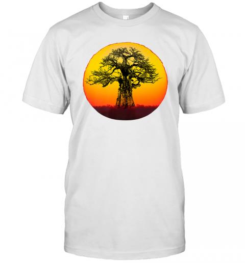 Iconic Baobab Tree at Sunset For Africa