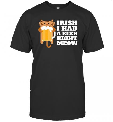 Irish Beer Cat St Pats Day Drinking