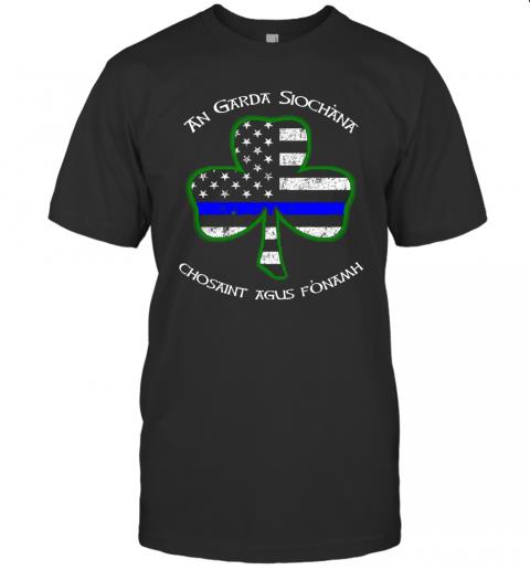 Irish Police Shamrock Gaelic Police Saying