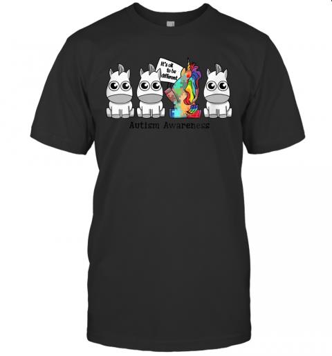 It's Ok To Be Different Autism Awareness Unicorn Gift Shirt Autism Awareness Day