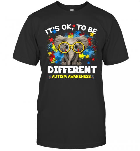It's Ok To Be Different Elephant Autism Awareness Custom Graphic Print It's Ok To Be Different Elephant Autism Awareness Custom Graphic Print