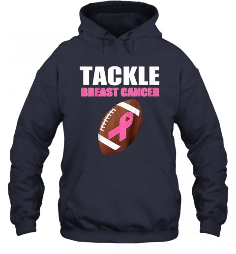 Kids Football Pink Ribbon Breast Cancer Awareness Hoodie 2 » Cool Gifts for You - Mfamilygift Kids Football Pink Ribbon Breast Cancer Awareness Hoodie 2