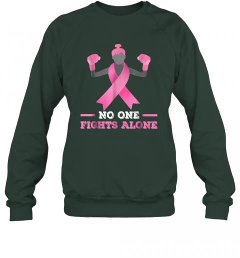 No One Fights Alone T shirt Breast Cancer Tee Fighter Sweater 5 » Cool Gifts for You - Mfamilygift No One Fights Alone T shirt Breast Cancer Tee Fighter Sweater 5