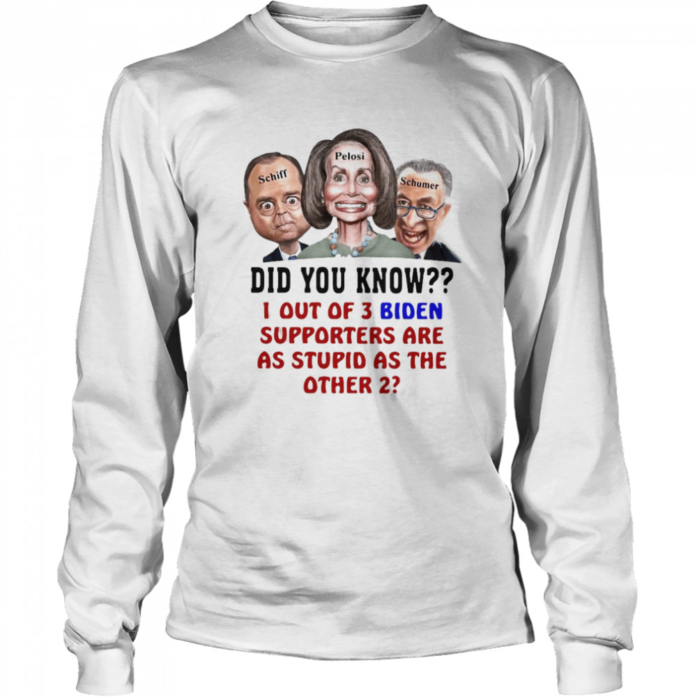 1 Out Of 3 Biden Supporters Are As Stupid As The Other 2 T-Shirt 2 » Cool Gifts for You - Mfamilygift 1 Out Of 3 Biden Supporters Are As Stupid As The Other 2 T-Shirt 2