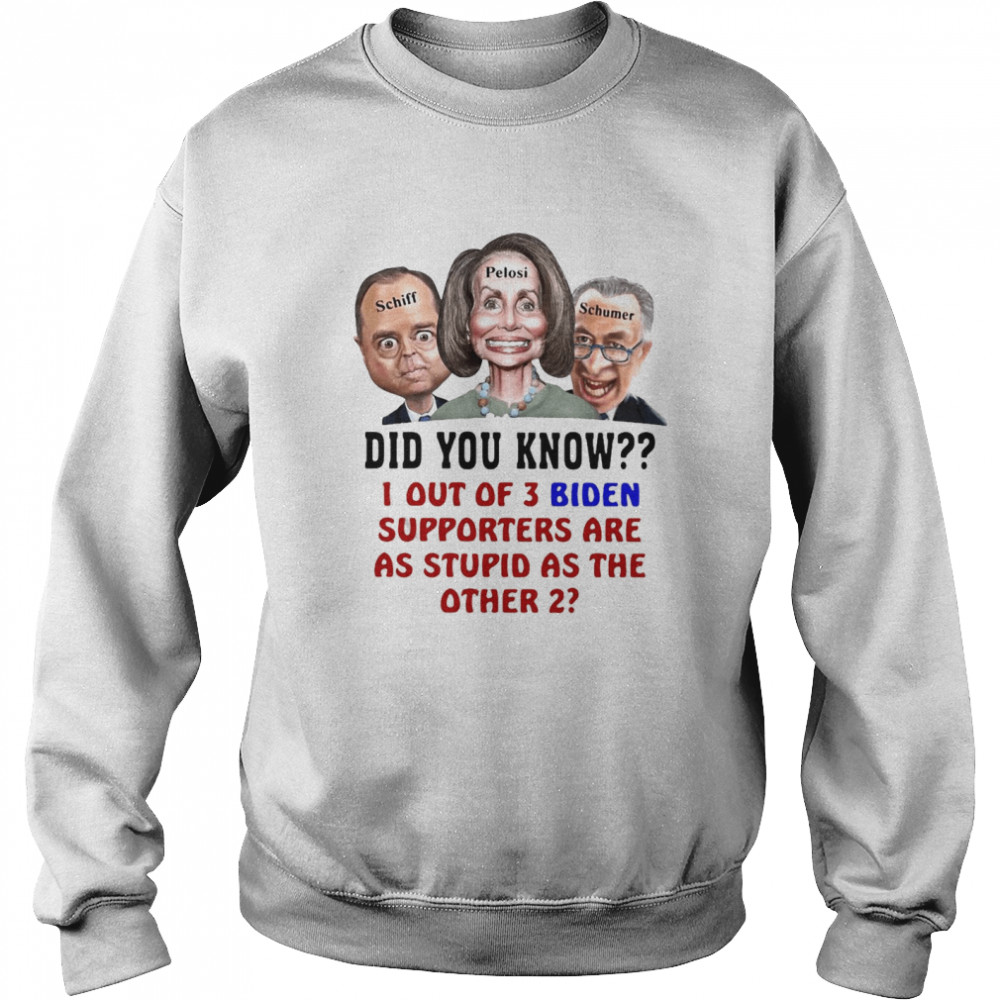 1 Out Of 3 Biden Supporters Are As Stupid As The Other 2 T-Shirt 3 » Cool Gifts for You - Mfamilygift 1 Out Of 3 Biden Supporters Are As Stupid As The Other 2 T-Shirt 3