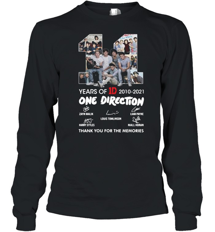 11 Years Of 1D 2010-2021 One Direction Thank You For The Memories Signatures Shirt 2 » Cool Gifts for You - Mfamilygift 11 Years Of 1D 2010-2021 One Direction Thank You For The Memories Signatures Shirt 2