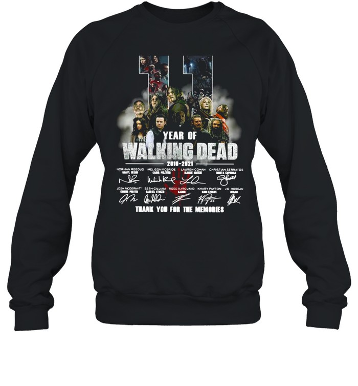 11 Years Of The Walking Dead 2018-2021 Thank You For The Memories Signatures Shirt 3 » Cool Gifts for You - Mfamilygift 11 Years Of The Walking Dead 2018-2021 Thank You For The Memories Signatures Shirt 3
