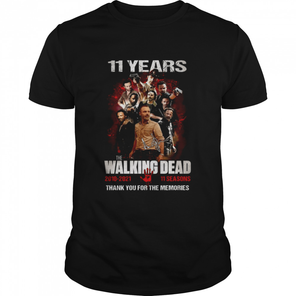 11 Years The Walking Dead Thank You For The Memories Shirt