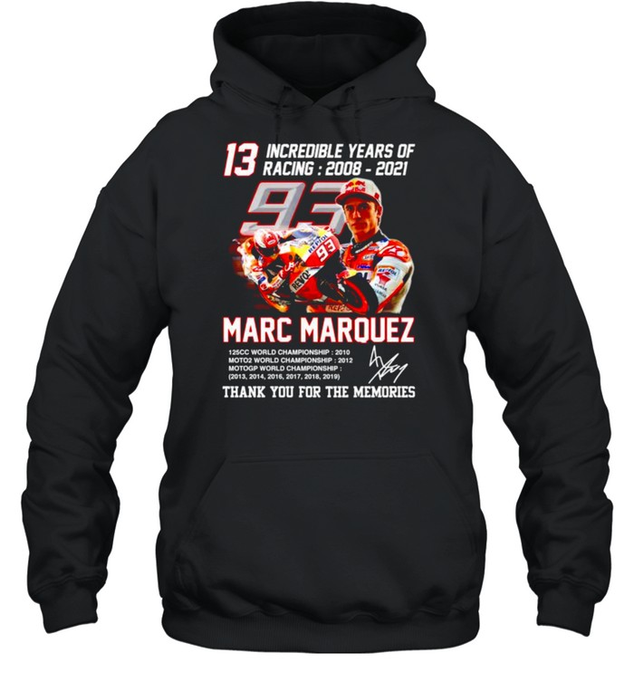 13 Incredible Years Of Racing Marc Marquez Thank You For The Memories Shirt 4 » Cool Gifts for You - Mfamilygift 13 Incredible Years Of Racing Marc Marquez Thank You For The Memories Shirt 4