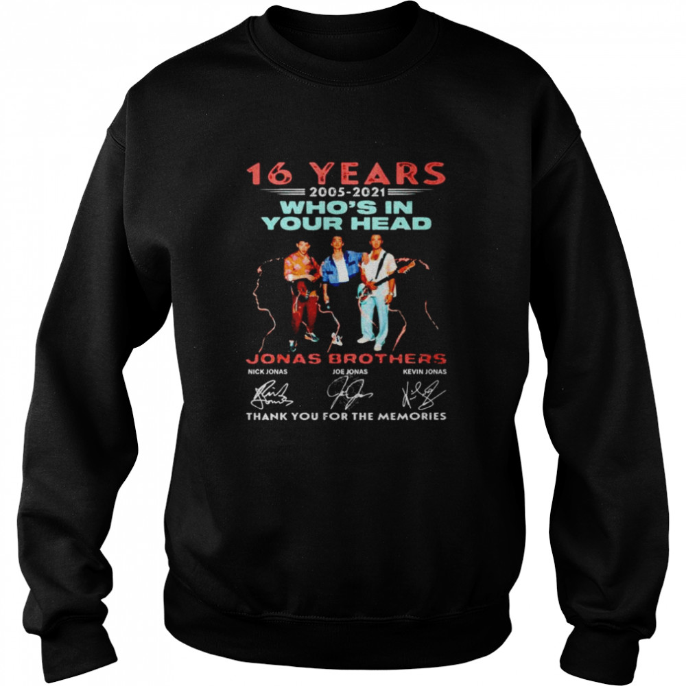 16 Years 2005-2021 Who’S In Your Head Thank You For The Memories Shirt 3 » Cool Gifts for You - Mfamilygift 16 Years 2005-2021 Who’S In Your Head Thank You For The Memories Shirt 3