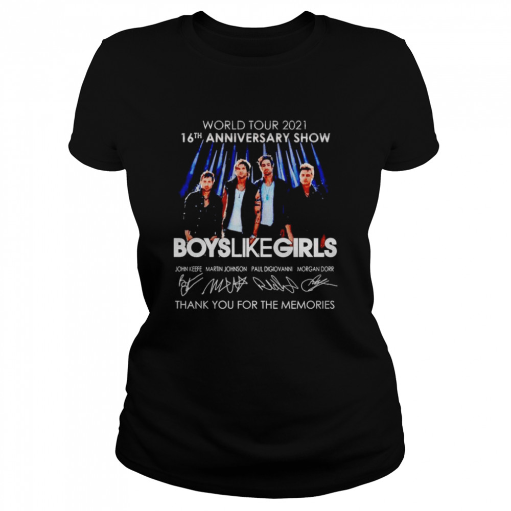 16Th Anniversary Show Boys Like Girls Thank You For The Memories Shirt 1 » Cool Gifts for You - Mfamilygift 16Th Anniversary Show Boys Like Girls Thank You For The Memories Shirt 1