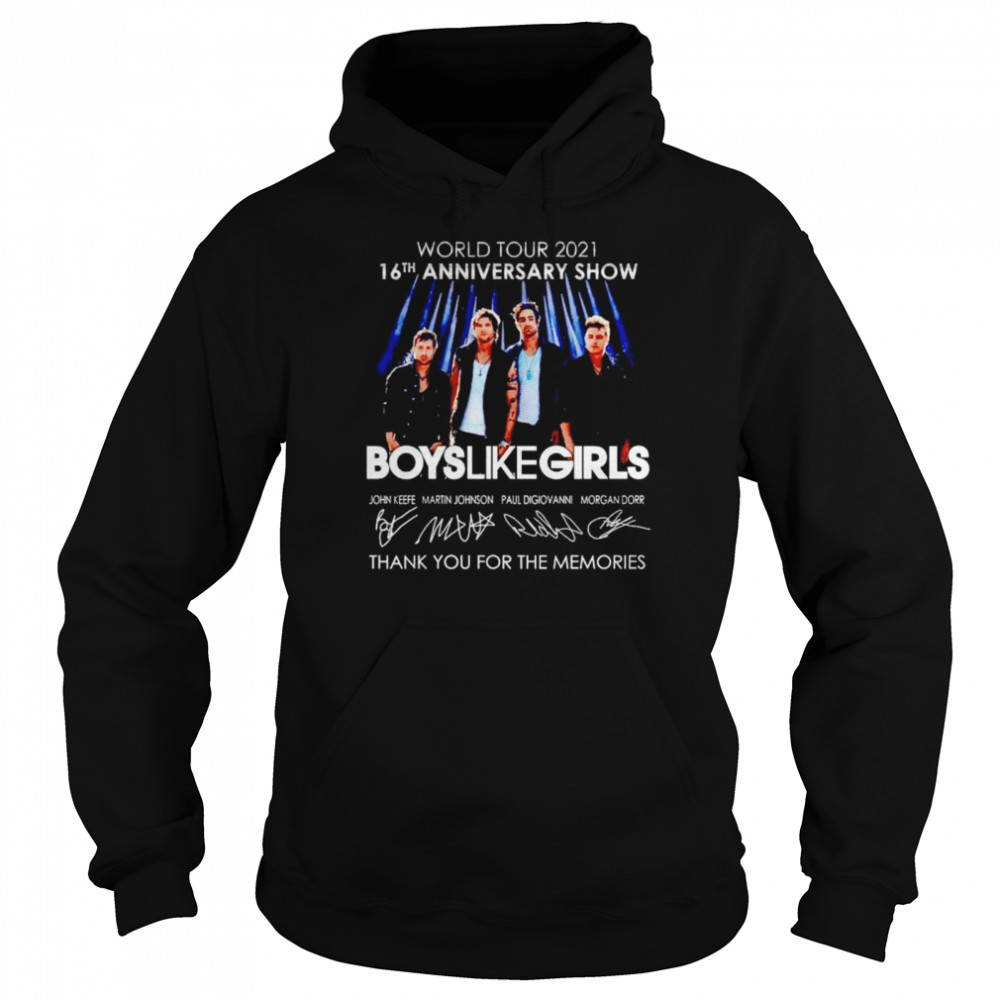 16Th Anniversary Show Boys Like Girls Thank You For The Memories Shirt 4 » Cool Gifts for You - Mfamilygift 16Th Anniversary Show Boys Like Girls Thank You For The Memories Shirt 4