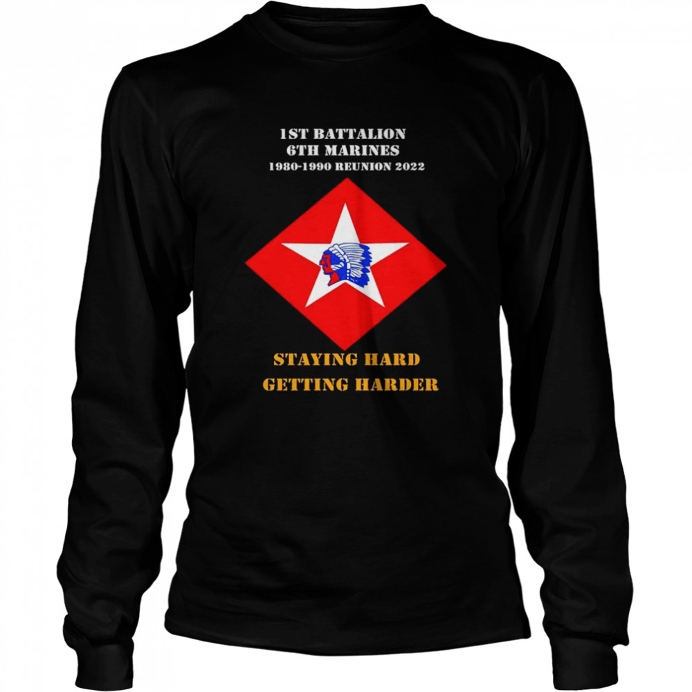 1St Battalion 6Th Marines 1980 1990 Reunion 2022 Staying Hard Getting Harder Shirt 2 » Cool Gifts for You - Mfamilygift 1St Battalion 6Th Marines 1980 1990 Reunion 2022 Staying Hard Getting Harder Shirt 2