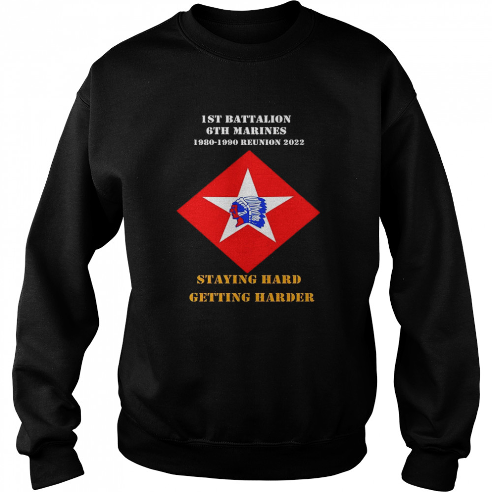 1St Battalion 6Th Marines 1980 1990 Reunion 2022 Staying Hard Getting Harder Shirt 3 » Cool Gifts for You - Mfamilygift 1St Battalion 6Th Marines 1980 1990 Reunion 2022 Staying Hard Getting Harder Shirt 3