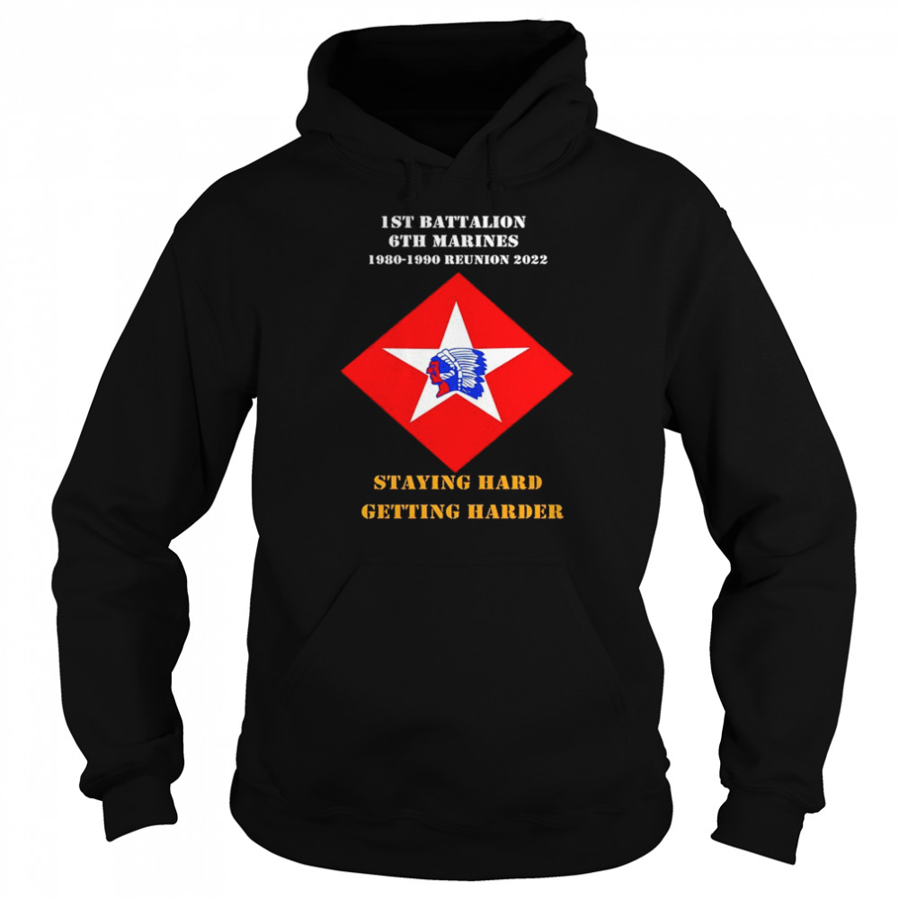 1St Battalion 6Th Marines 1980 1990 Reunion 2022 Staying Hard Getting Harder Shirt 4 » Cool Gifts for You - Mfamilygift 1St Battalion 6Th Marines 1980 1990 Reunion 2022 Staying Hard Getting Harder Shirt 4