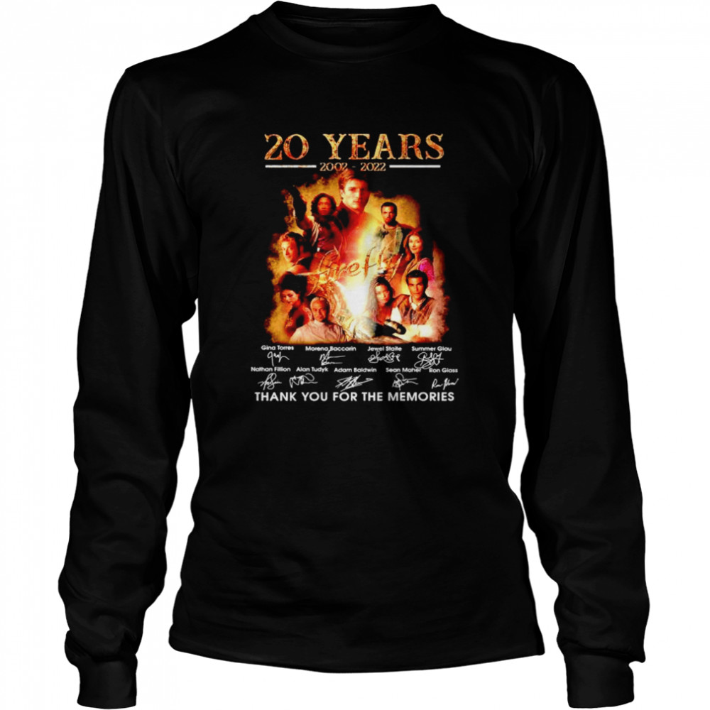 20 Years 2002 2022 Firefly Thank You For The Memories Shirt 2 » Cool Gifts for You - Mfamilygift 20 Years 2002 2022 Firefly Thank You For The Memories Shirt 2