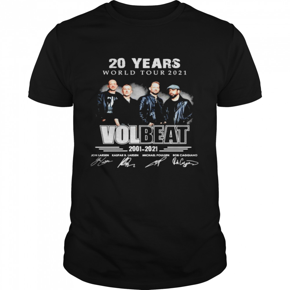 20 Years World Tour 2021 Volbeat 2001-2021 Signatures Shirt