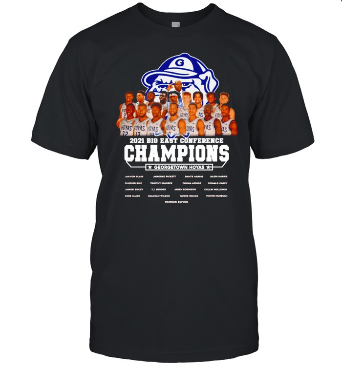 2021 Big East Conference Champions Georgetown Hoyas T-Shirt 2021 Big East Conference Champions Georgetown Hoyas T-Shirt