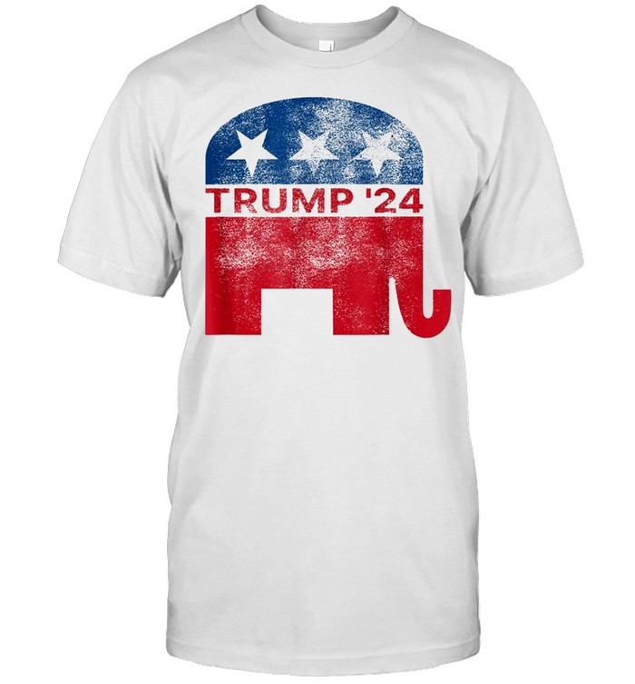 2024 Donald Trump Pro Republican Elephant Sign Faded Vintage Shirt