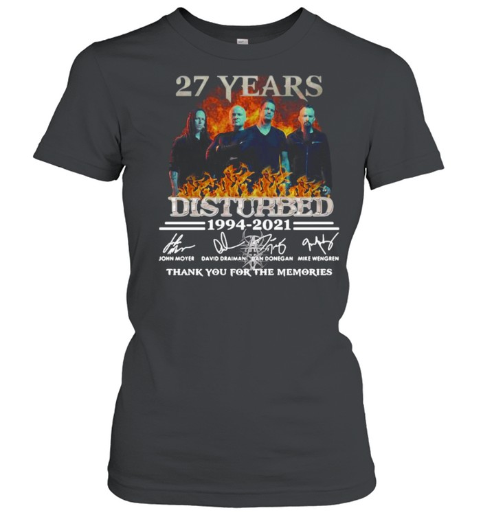 27 Years Disturbed 1994-2021 Thank You For The Memories Signatures Shirt 1 » Cool Gifts for You - Mfamilygift 27 Years Disturbed 1994-2021 Thank You For The Memories Signatures Shirt 1