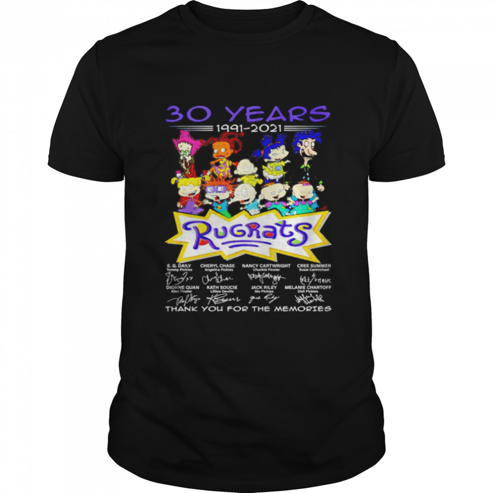 30 Years 1991 2021 Rugrats Signatures Thank You For The Memories Shirt 30 Years 1991 2021 Rugrats Signatures Thank You For The Memories Shirt