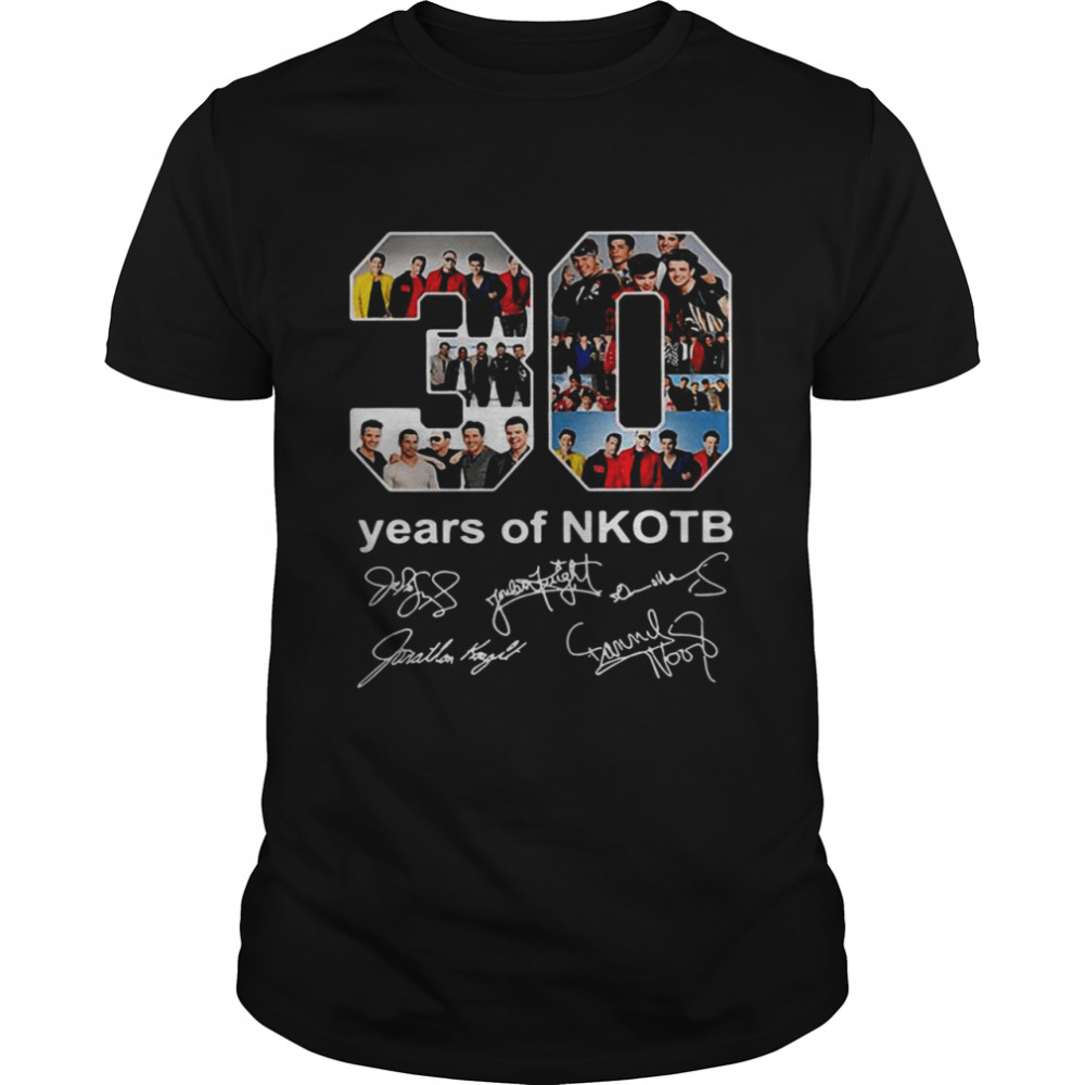 30 Years Of Nkotb Kids On The Block Signature Shirt