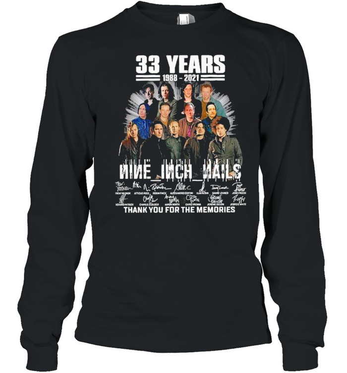 33 Years 1988 2021 Nine Inch Nails Thank You For The Memories Shirt 2 » Cool Gifts for You - Mfamilygift 33 Years 1988 2021 Nine Inch Nails Thank You For The Memories Shirt 2