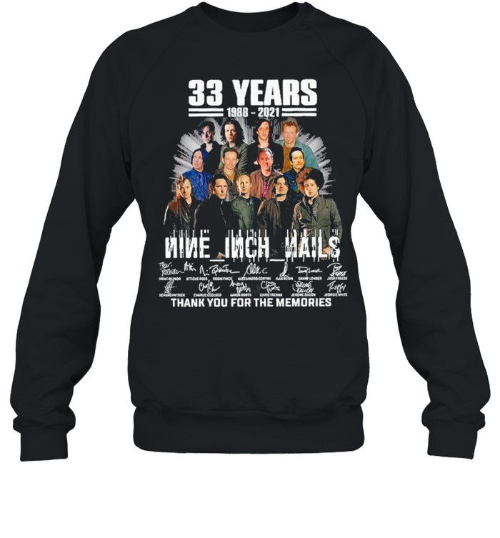 33 Years 1988 2021 Nine Inch Nails Thank You For The Memories Shirt 3 » Cool Gifts for You - Mfamilygift 33 Years 1988 2021 Nine Inch Nails Thank You For The Memories Shirt 3