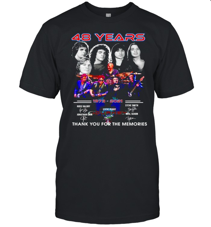 48 Years Journey 1973 2021 Thank You For The Memories Shirt
