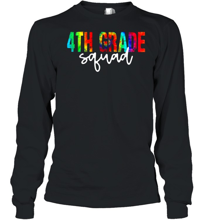 4Th Grade Squad Teacher Tie Dye Back To School 2021 Shirt 2 » Cool Gifts for You - Mfamilygift 4Th Grade Squad Teacher Tie Dye Back To School 2021 Shirt 2