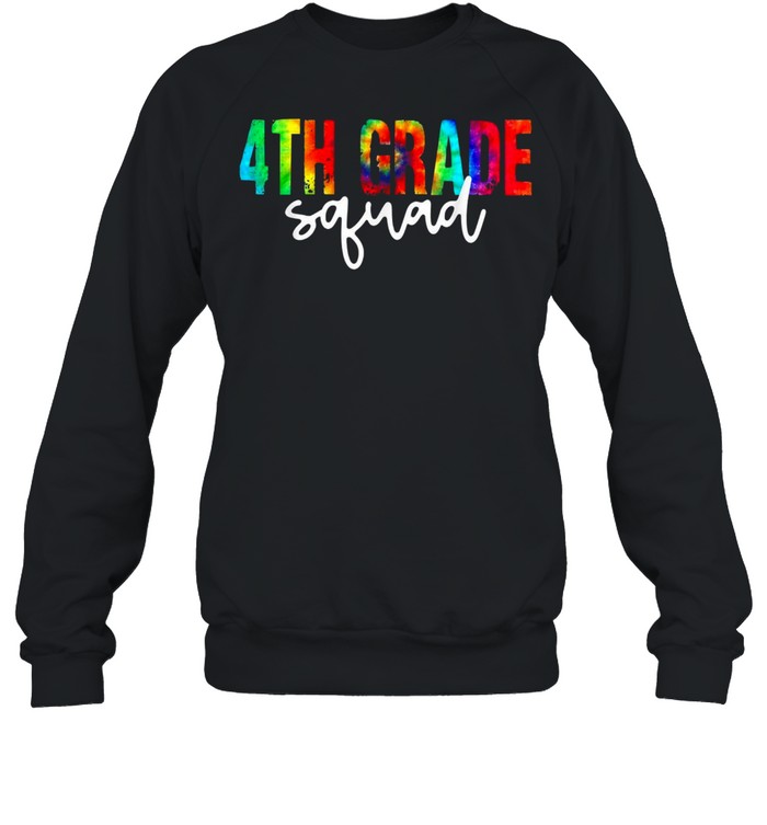 4Th Grade Squad Teacher Tie Dye Back To School 2021 Shirt 3 » Cool Gifts for You - Mfamilygift 4Th Grade Squad Teacher Tie Dye Back To School 2021 Shirt 3