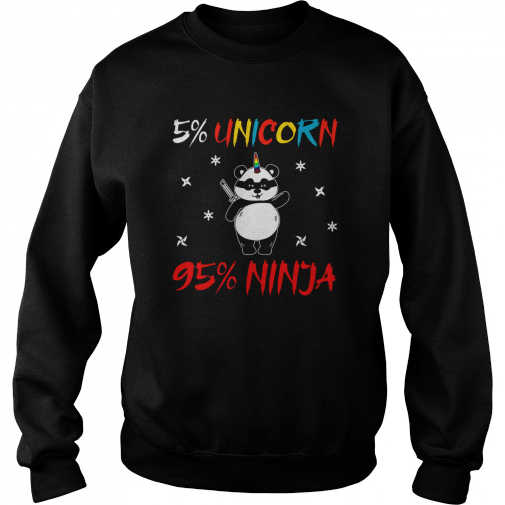 5% Unicorn 95% Ninja Shirt 3 » Cool Gifts for You - Mfamilygift 5% Unicorn 95% Ninja Shirt 3
