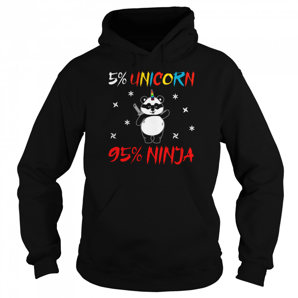 5% Unicorn 95% Ninja Shirt 4 » Cool Gifts for You - Mfamilygift 5% Unicorn 95% Ninja Shirt 4