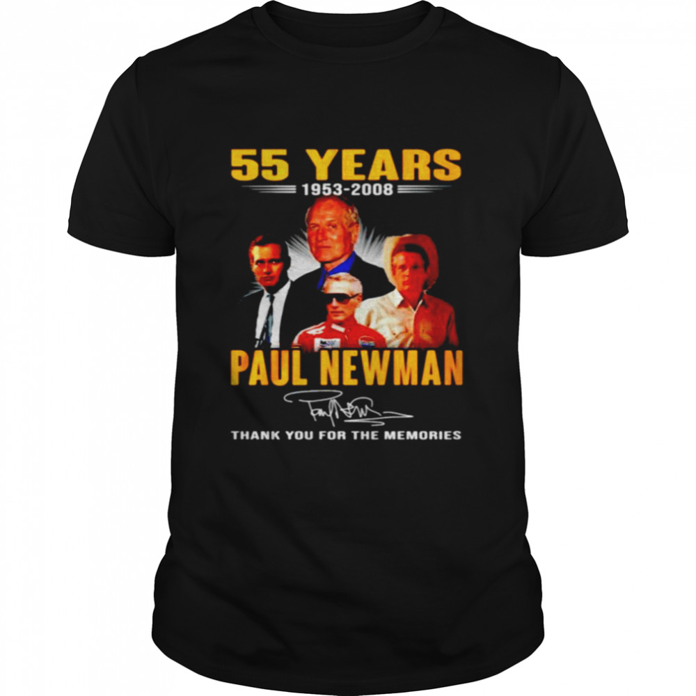 55 Years 1953 2008 Paul man Thank You For The Memories Shirt 55 Years 1953 2008 Paul man Thank You For The Memories Shirt