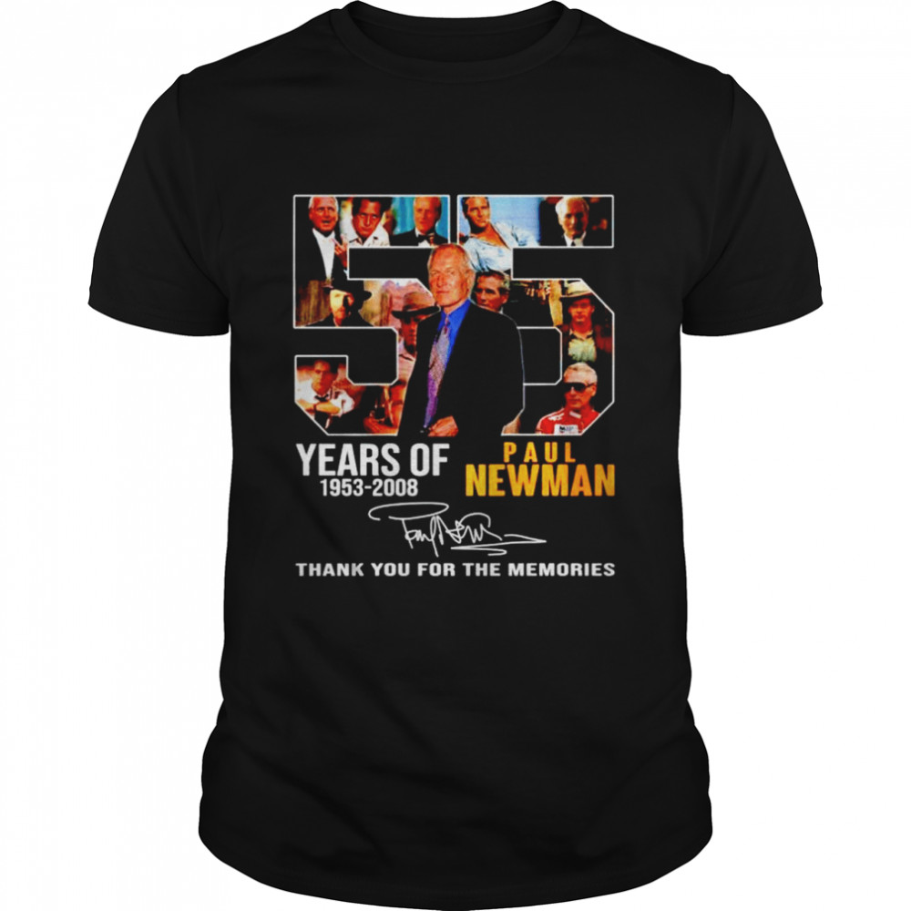 55 Years Of 1953 2008 Paul man Thank You For The Memories Shirt