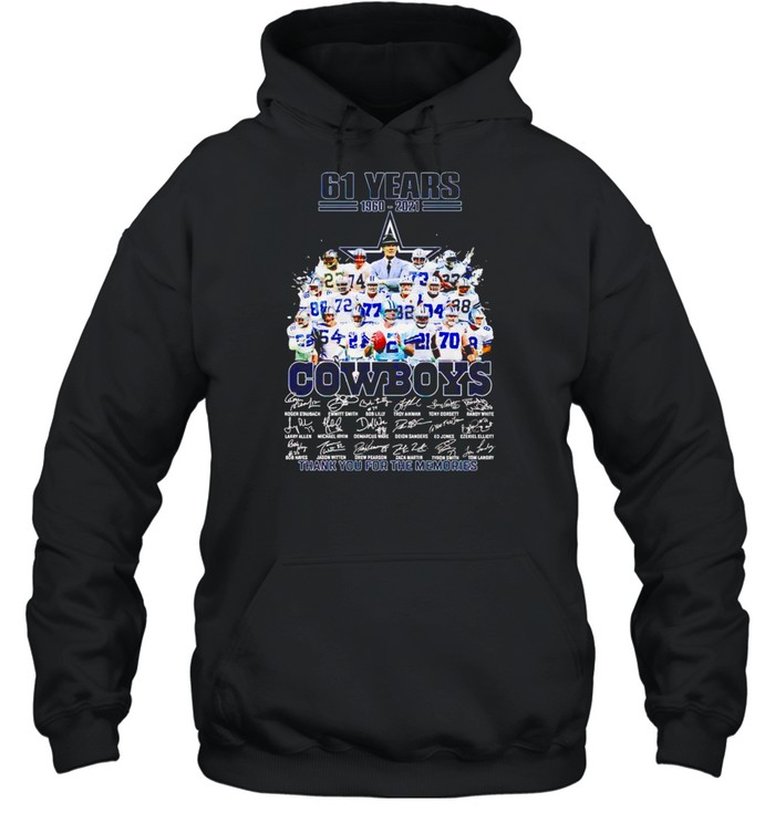 61 Years Cowboys 1960 2021 Thank You For The Memories Shirt 4 » Cool Gifts for You - Mfamilygift 61 Years Cowboys 1960 2021 Thank You For The Memories Shirt 4