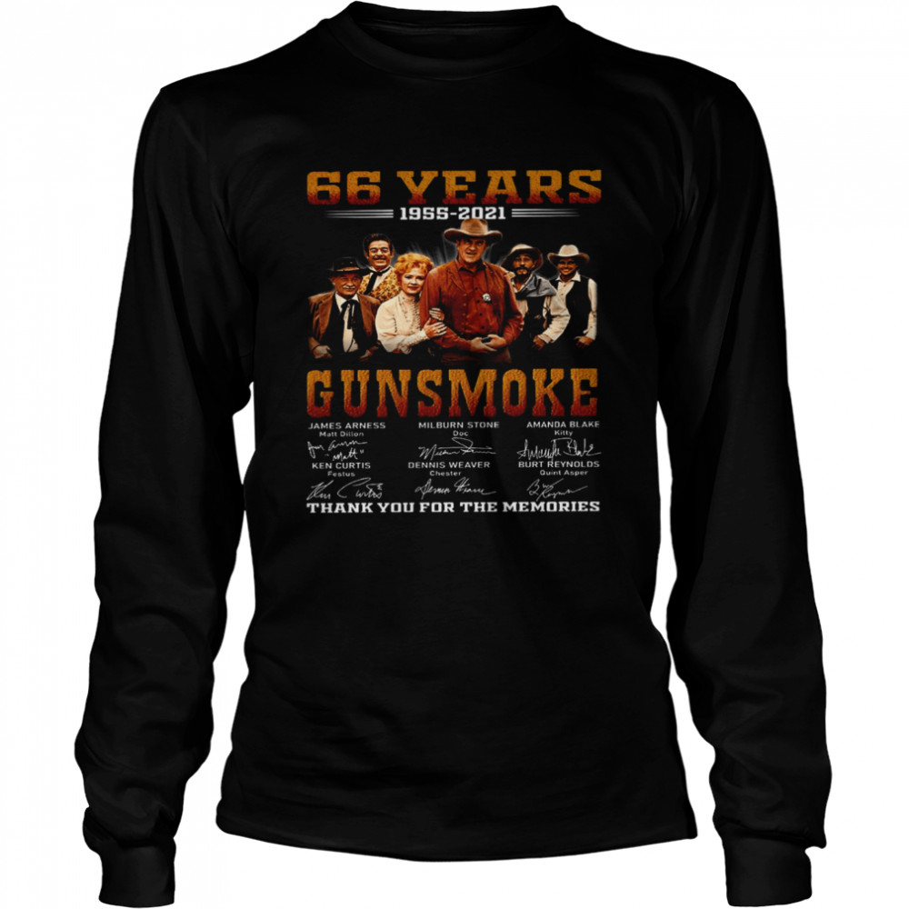 66 Years 1956 2021 Gunsmoke Thank You For The Memories Shirt 2 » Cool Gifts for You - Mfamilygift 66 Years 1956 2021 Gunsmoke Thank You For The Memories Shirt 2