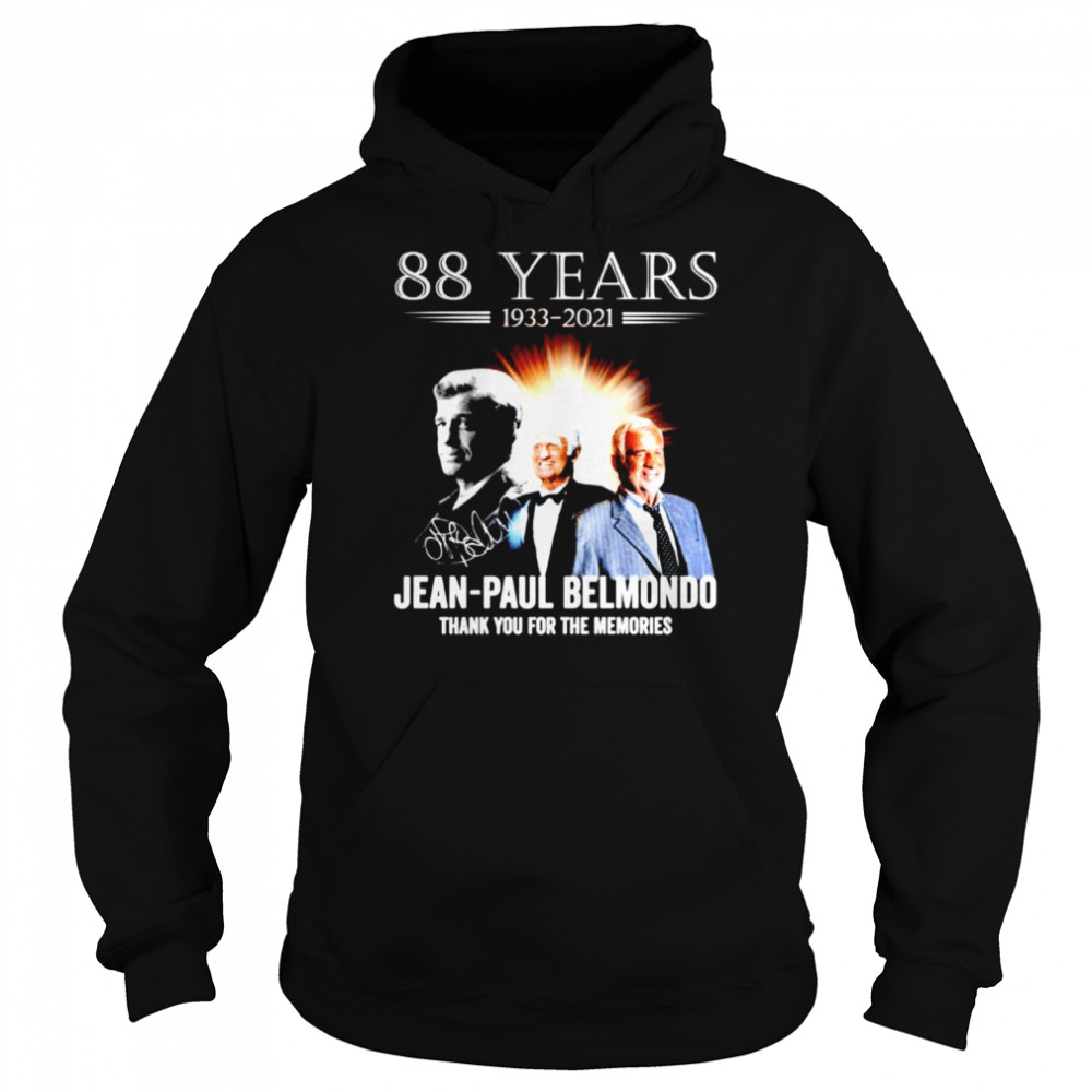 88 Years 1933-2021 Jean-Paul Belmondo Thank You For The Memories Shirt 4 » Cool Gifts for You - Mfamilygift 88 Years 1933-2021 Jean-Paul Belmondo Thank You For The Memories Shirt 4