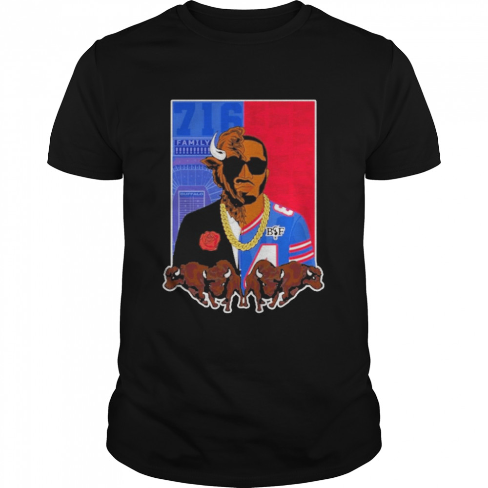 Bills X Benny Collab Split Face Maddy Glab 716 Mafia Buffalo Bills Buffalobills Shirt