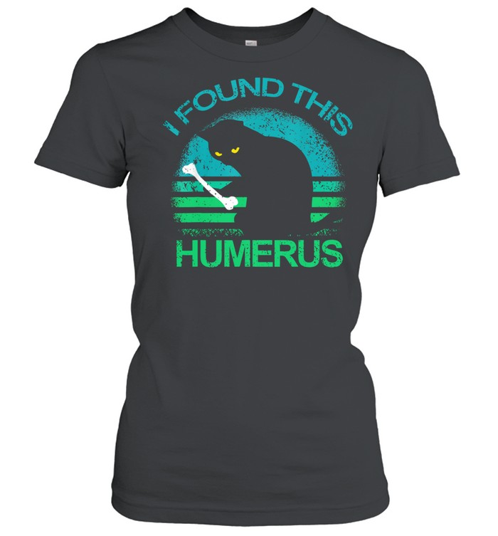 Black Cat I Found This Humerus Vintage Retro Shirt 1 » Cool Gifts for You - Mfamilygift Black Cat I Found This Humerus Vintage Retro Shirt 1