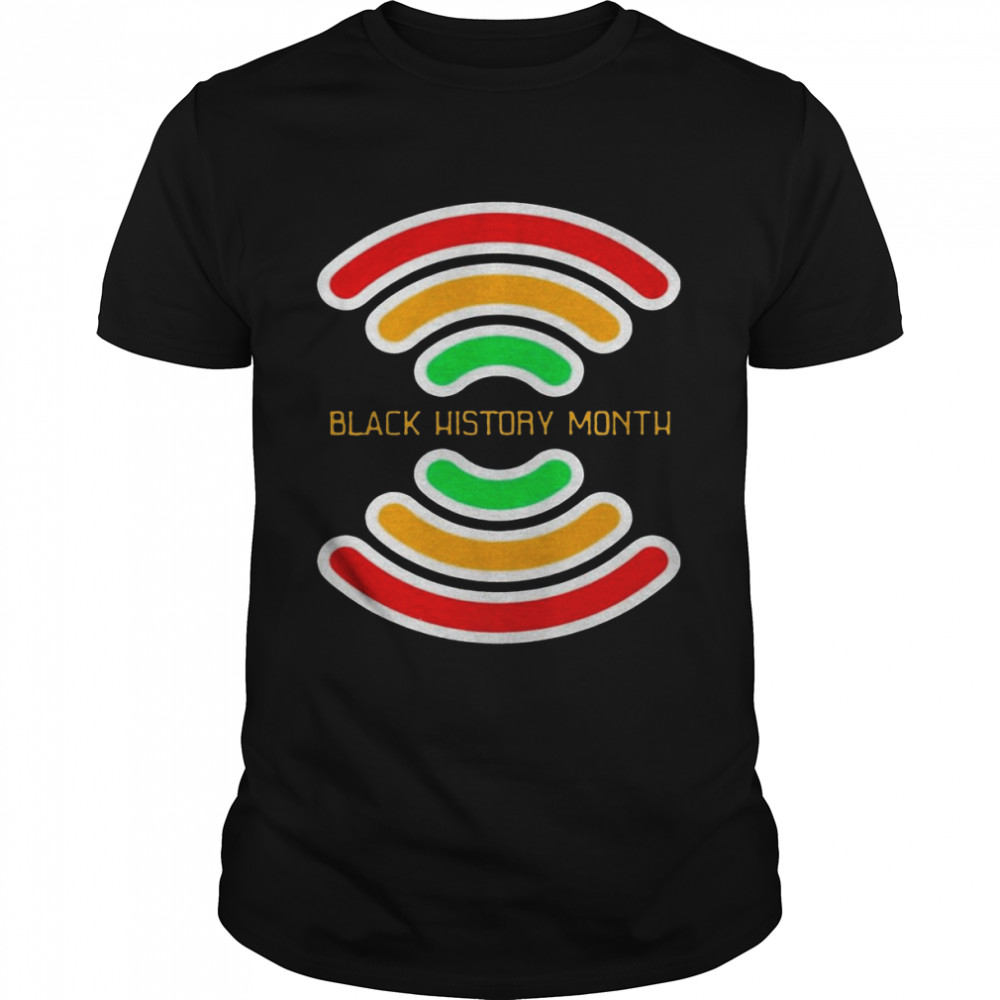 Black History Month Wifi T-Shirt