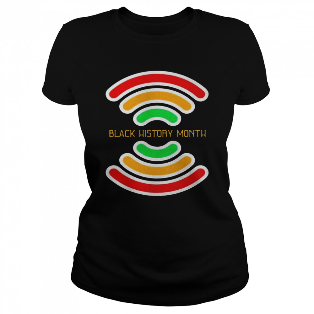 Black History Month Wifi T-Shirt 1 » Cool Gifts for You - Mfamilygift Black History Month Wifi T-Shirt 1