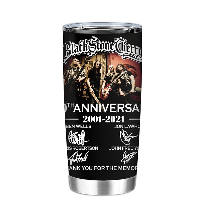 Black Stone Cherry 20Th Anniversary 2001 2021 Thank You For The Memories Tumbler