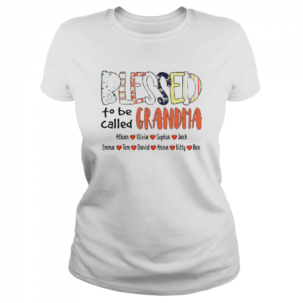Blessed To Be Called Grandma Athan Olivia Sophia Jack T-Shirt 1 » Cool Gifts for You - Mfamilygift Blessed To Be Called Grandma Athan Olivia Sophia Jack T-Shirt 1