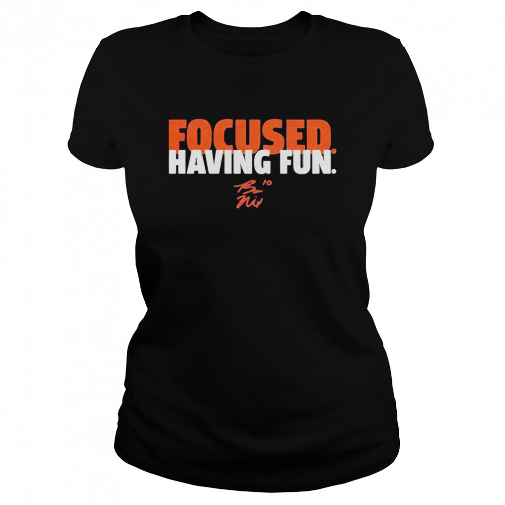 Bo Nix Focused And Having Fun Shirt 1 » Cool Gifts for You - Mfamilygift Bo Nix Focused And Having Fun Shirt 1