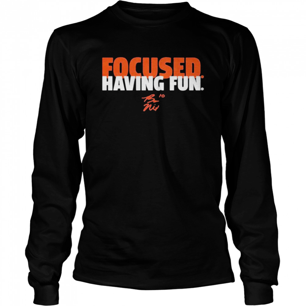 Bo Nix Focused And Having Fun Shirt 2 » Cool Gifts for You - Mfamilygift Bo Nix Focused And Having Fun Shirt 2